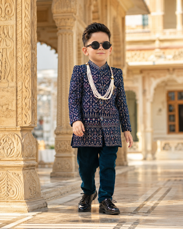 Royal Printed Indo-Western Kurta Set