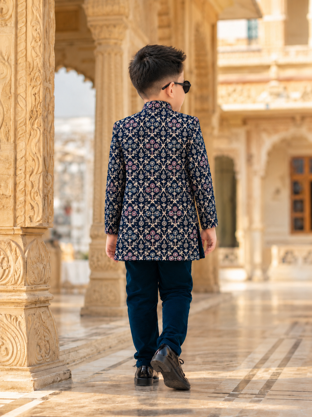 Royal Printed Indo-Western Kurta Set