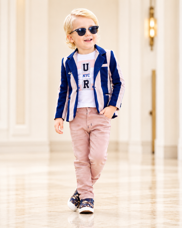 Mintu Kidswear Navy Luxe Blazer Set