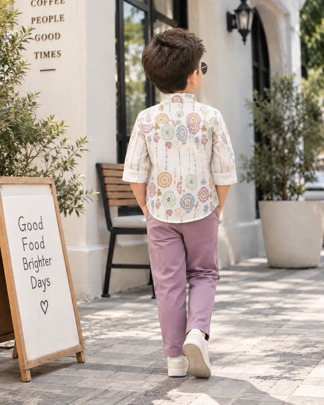 Signature Lilac Purple Embroidered Waistcoat Set