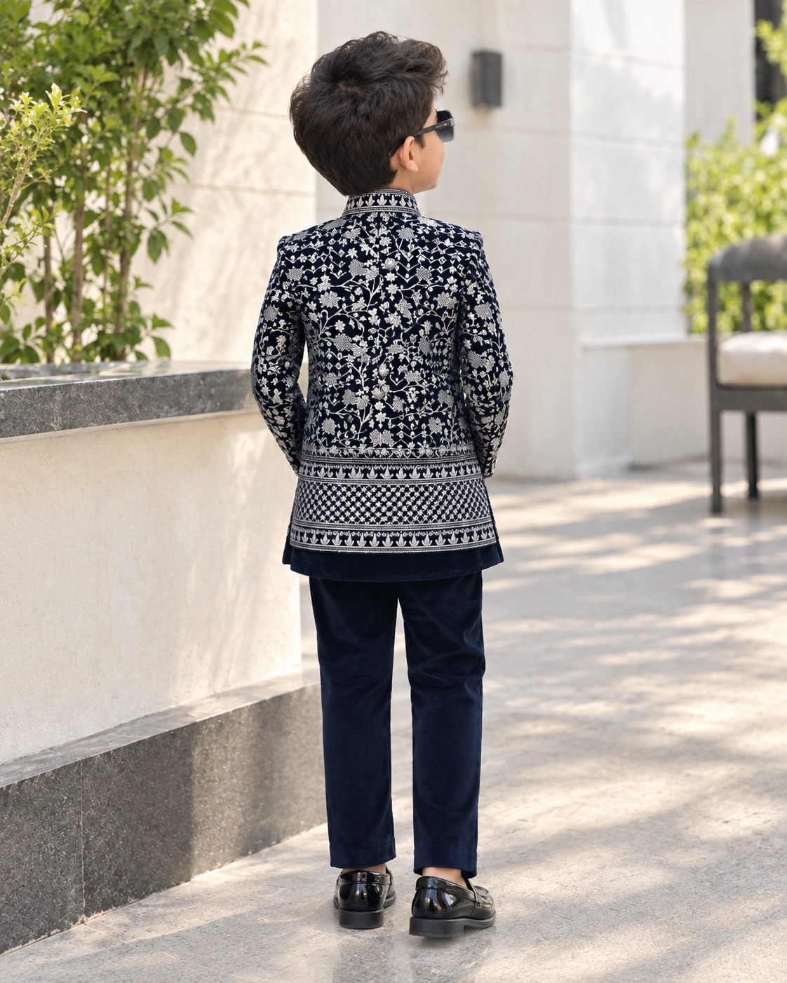 Signature Royal Blue Heavy Embroidered Sherwani
