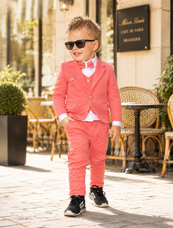 Mintu Kidswear Pink Embroidered Party Set